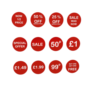 Self Adhesive Price Labels Stickers