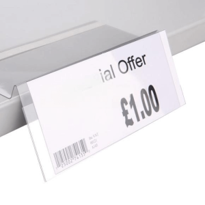 Self Adhesive Angled Shelf Talker