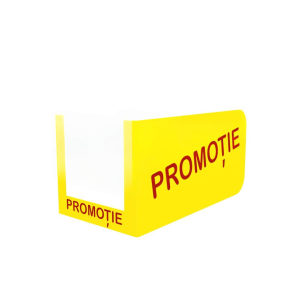 SHELF TALKER “PROMOTIE” YELLOW/RED TEXT 115×60
